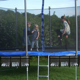 Nuenen 2 Pieces Trampoline Shoes Bag Holder 3 Pouch Trampoline Storage Mesh Bag with 4 Straps Trampolinturnen Shoe Holder Indoor Fitness Shoes Organizer Trampolinturnen Equipment Accessories Nuenen