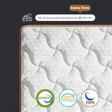 Extra Firm Full Mattress 12 Inch, Cooling Hybrid Bed in a Box, 7-Zones Individual Pocket Spring, Motion Isolation, Targeted Hip/Shoulder/Lumbar Support, Fiberglass-Free, 365-Night Trial, CertiPUR-US FP FLEXPEDIC