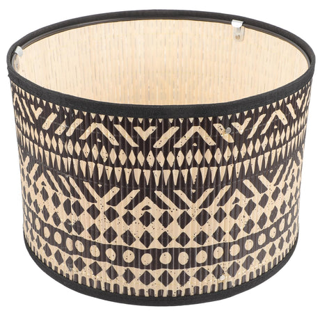 Bamboo Lamp Shade, Vintage Drum Lampshade Table Lamp Shade Chandelier Lamp Covers Replacement Light Accessory for Pendant Floor Lamps, 30X30x20CM Uonlytech