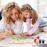 15 Inch Unfinished Wooden Paddle Sorority Paddles Greek Fraternity Paddle Solid Pine Wood Paddle Wooden Frat Paddle Natural Color Craft Wood Ideal for DIY Arts Crafts Home (Classic Style, 10 Pcs) Gerrii