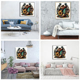 JFYHAB Diamond Painting Kits for Adults, Cowboy 5D Diamond Art Kits for Beginner DIY Full Drill Diamond Dots Crystal Craft Kits for Home Wall Decor Gifts 11.8x11.8 inch JFYHAB