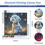 Auremi Diamond Art Painting Kits for Adults, 5D Spotted Dog Diamond Painting Kits for Adults Beginners DIY Full Drill Animal Diamond Dots Crystal Craft Kits for Home Wall Decor Gifts 12x12 inch Auremi