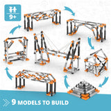 Engino- STEM Toys, Structures, Buildings & Bridges, Building Toys for Kids 9+, STEM Projects, Creative Engineering Kit, Gifts for Boys & Girls (9 Model Options) Engino