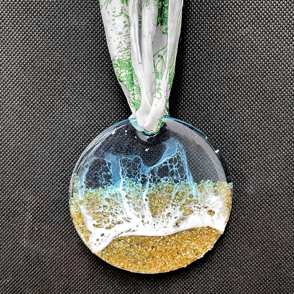 RESINWORLD 25-Cavity Set of Large + Medium + Small Shiny Flat Circle Silicone Mold, Drilled Round Earrings Pendant Mold, Keychain Resin Mold, Pet Tag Mold ResinWorld