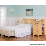 Dream On Me 5 in 1 Brody Convertible Crib with Changer, 33.2"L x 69"W x 39.1"H Dream On Me