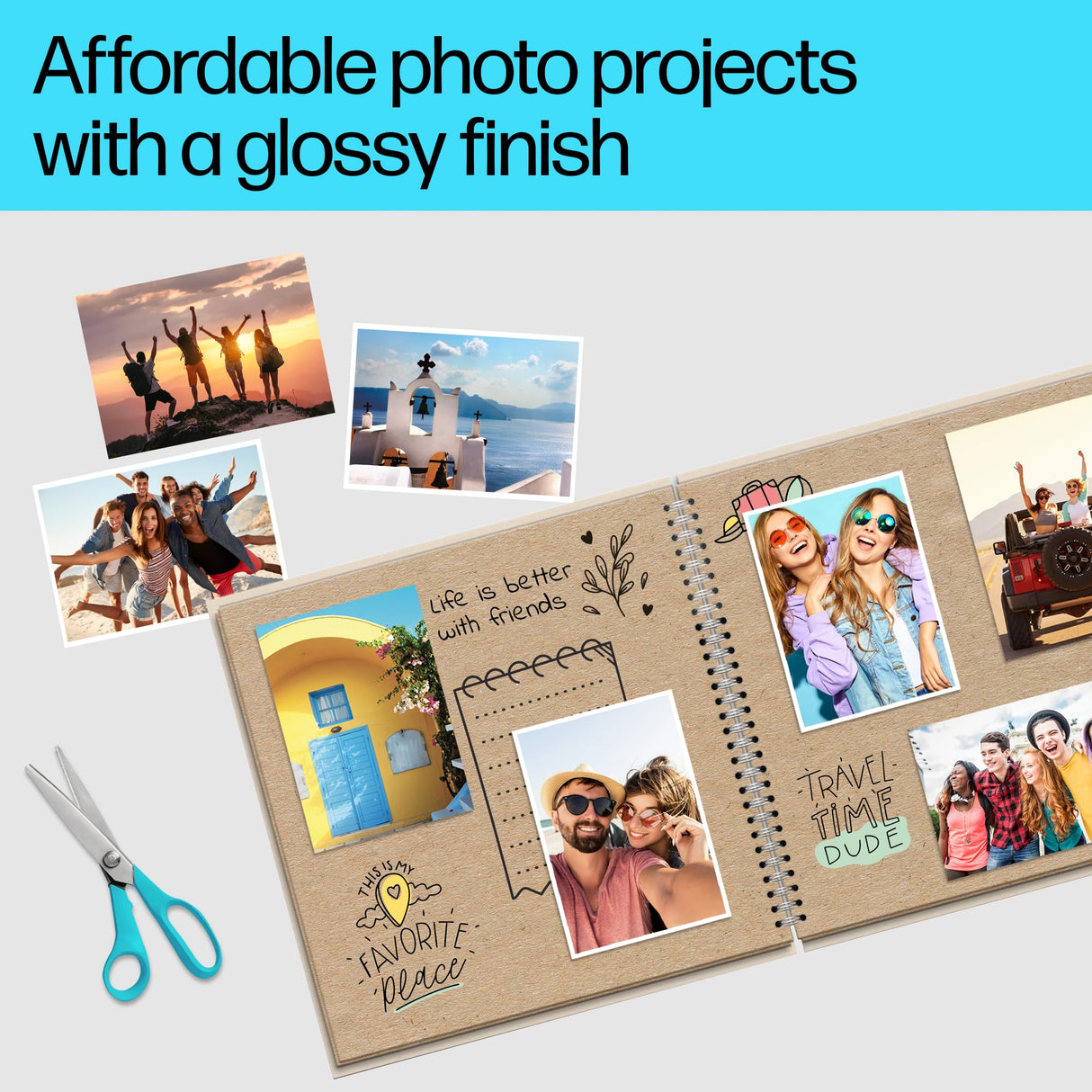 HP Everyday Photo Paper, Glossy, 5x7 in, 60 sheets (CH097A) HP