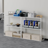 TIQLAB Small Entryway Table, 29.5" Narrow Console Table with Shelves, Sofa Table, Couch Table, Side Table, Entry Table for Hallway, Living Room, Small Space, White TIQLAB