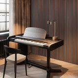 DOLLAR BOSS Wood Slat Acoustic Panels for Wall, 46.5" x 23.6" 2Pcs Soundproof Absorbing Wall Panel with Wood Finish 3D Fluted, Ebony DOLLAR BOSS