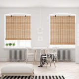 Bamboo Blinds for Interior Windows, Easy to Install Bamboo Shades for Indoor Windows, Custom Roller Shades for Indoor Window and Outdoor Patio, 23" W x 48" H BAYUE