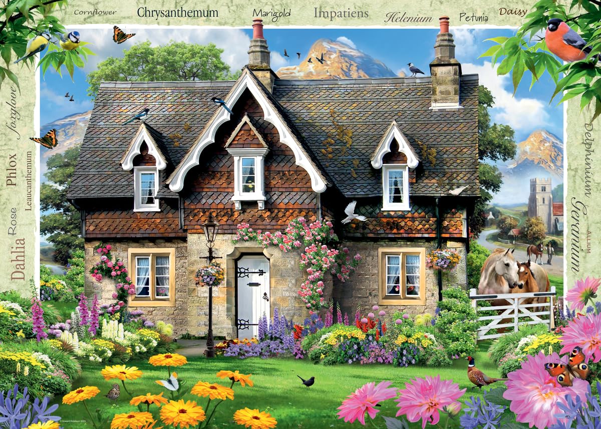 Ravensburger Country Cottage 1000 Piece Jigsaw Puzzle for Adults | Unique, Pieces | Anti-Glare Surface | FSC Certified, Eco-Friendly | Amazon Exclusive Ravensburger