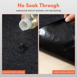 JERIA 2 Pcs 36 X 60 Inch Oil Spill Mat for Under Car Driveway Mats Oil Leaks Absorbent Oil Pad,Rubber Mat Garage Floor,Reusable,Waterproof Backing,Stain Resistant JERIA