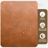 PALLOME Power Loveseat Recliner Sofa with Console, Loveseat Reclining Sofa with Heat & Massage, Home Theater Seating with Lumbar Pillow for Living Room, RV Recliner Loveseat(PU, Yellowish Brown) PALLOME