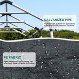 YITAHOME 8 x 14 FT Carport Car Canopy Heavy Duty Galvanized Frame Car Shelter Car Canopy Tent with Removable Sidewalls, Portable Garage Tent Boat Shelter - Gray YITAHOME