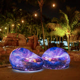 Air Candy Illuminated Inflatable LED Chair (Galaxy Chair Hubble Telescope LED Illuminated Game Chair) Air Candy