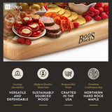 John Boos Boos Block CB Series Large Reversible Wood Cutting Board with Juice Groove, 1.5-Inch Thickness, 18" x 10.5" x 1 1/2", Maple John Boos