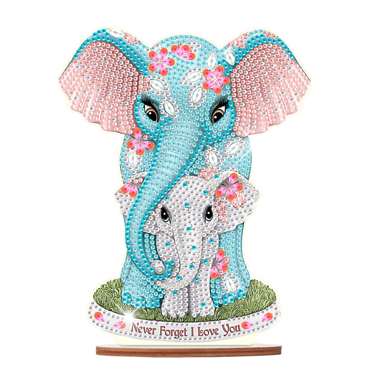 antor Elephant Diamond Painting Desktop Ornament DIY 5D Animal Diamond Art Tabletop Decoration for Home Living Room Office Table Top Christmas Gifts antor