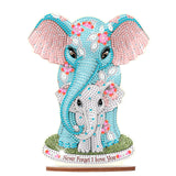 antor Elephant Diamond Painting Desktop Ornament DIY 5D Animal Diamond Art Tabletop Decoration for Home Living Room Office Table Top Christmas Gifts antor