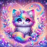 Hestarcul DIY Diamond Art Kits for Adults,5D Diamond Painting Kit for Beginner,Full Round Gem Art Paint by Diamond for Home Wall Decor,Gift for Adult. (cat) Hestarcul