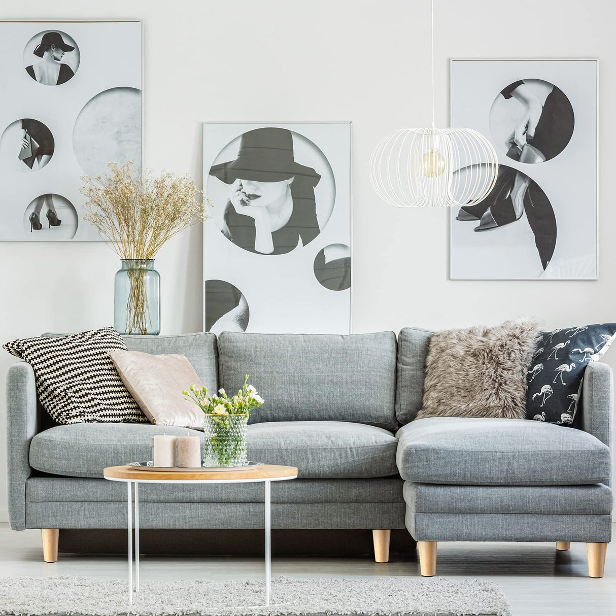 Maitys 4 Inch Round Solid Furniture Legs Furniture Wooden Replacement Feet Chair Dresser Couch Legs Table Cabinet Sofa Legs Footstool DIY Projects for Home (Wood,16 Pcs) Maitys