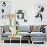 Maitys 4 Inch Round Solid Furniture Legs Furniture Wooden Replacement Feet Chair Dresser Couch Legs Table Cabinet Sofa Legs Footstool DIY Projects for Home (Wood,16 Pcs) Maitys