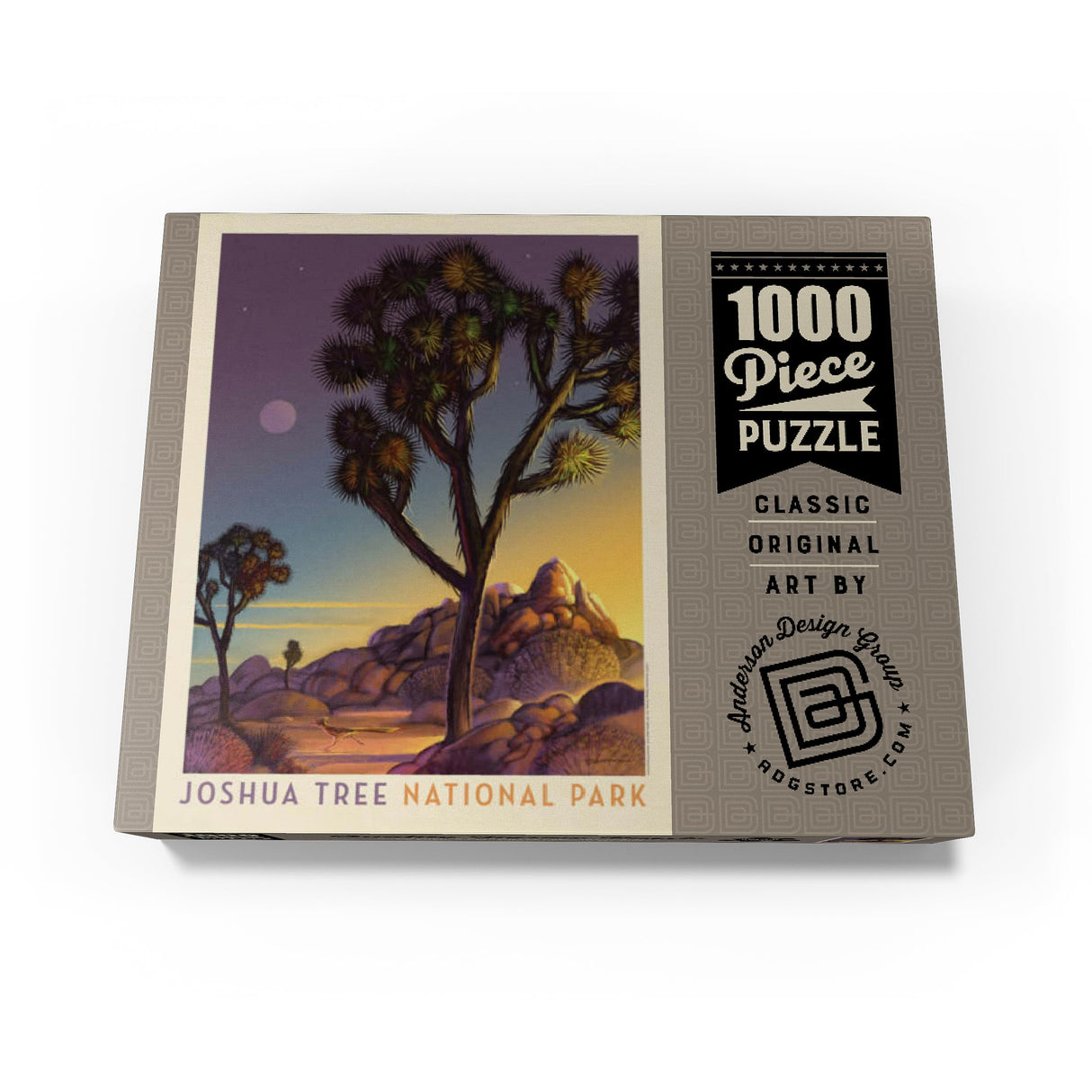 MyPuzzle Joshua Tree National Park: Into The Evening, Vintage Poster - Premium 1000 Piece Jigsaw Puzzle for Adults MyPuzzle.com