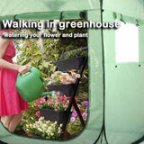 Porayhut Pop Up Greenhouse Tent,Portable X-Large Walk-in Flower House ,Indoor Outdoor Gardening Plant Sunshine Room with PE Mesh Cloth Cover for Protecting Plant from Cold Frost & Birds porayhut
