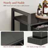 Kitstorack Laundry Basket Organizer, Laundry Hamper with Shelf & 2 Pull-Out Removable Bags, Dirty Clothes Hamper Organizer for Laundry Room Bathroom and Dorm, 2 x 11.8 gallons (44.5L) Kitstorack