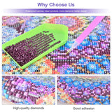 Colourful Artistry DIY 5D Diamond Painting by Number Kits -Mandala Stones Diamond Crystal Gem Art Painting with Full Drill Round Diamond - Perfect for Home Wall Decor Birthday Gifts for Women ROOHOME