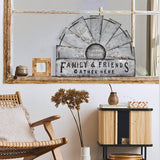 Fleecy day Metal Half Windmill Decor, Rustic Farmhouse Wall Art Decor, Metal Art Wall Decor for Living Home Bedroom Dark Kitchen Fleecy day