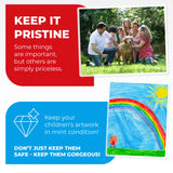 5MIL Thermal Laminating Sheets (150 Count) Letter, Photo, Card, Notecard, ID Badge and Business Card Sizes, Laminating Pouches Compatible with Laminators, Crystal Clear Laminated Finish Simply Cool