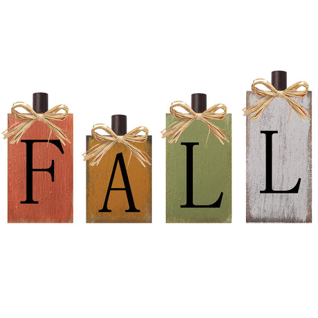 Fall Decorations for Home Thanksgiving Signs Wooden Table Sign Vintage Farmhouse Block Sign Harvest Fall Autumn Home Decor CYNOSA
