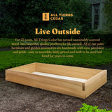 All Things Cedar 4-ft X 2-ft Raised Garden Planter Bed, Western Red Cedar Build All Things Cedar