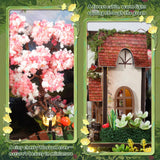 DIY Miniature House Kit, Forest Book Nook Kit with Music, 3D Wooden Puzzles for Adults, Dollhouse Kit with LED Light, Mini Building Kit, Craft Kit for Adults Teen to Build (Forest Garden) ANTREATU