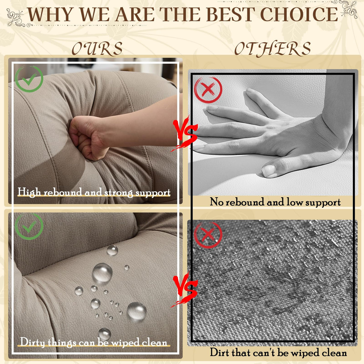 SAMERY 54.2" RV Loveseat Recliner Sofa, Manual Recliner Loveseat RV Sofa Home Theater Seating with Arm, Cup Holders and Side Pocket for Living Room/Office/Apartment SAMERY