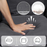 ONBRILL Hanging Egg Chair with Stand, Outdoor Indoor Egg Swing Chair with Cushion Headrest, Wicker Rattan Egg Chair with Dual Chains, 350LBS Capacity for Patio, Porch, Balcony, Bedroom (Dark Gray) ONBRILL