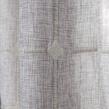 YoKii Boho Tassel Valances for Windows Modern Farmhouse Cotton Linen Valance Kitchen Curtains Topper Country Gingham Window Treatments Tier Curtain for Bathroom Bedroom Decors (W52 x L18, Gray) YoKii