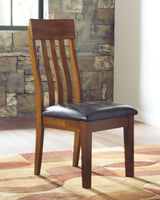 Signature Design by Ashley Ralene Rake Back 19" Dining Room Chair 2 Count, Medium Brown Signature Design by Ashley