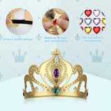 Bettoor 23 Packs Foam Princess Crowns and Tiaras for Birthday Party Favors Hats, DIY Prince Crown Kit Paper Tiara with 7pcs Crystal Diamond Sticker Bettoor