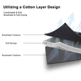 PURPLE LEAF 11 Pieces Outdoor Patio Dining Set with 10 Folding Portable Chairs and 1 Rectangle Aluminum Table, Foldable Adjustable High Back Reclining Chairs with Soft Cotton-Padded Seat, Black PURPLE LEAF