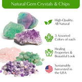 Creations by Nathalie – DIY Large Terrarium Starter Kit with Soil, Moss, Pebbles, Healing Crystal, Tools & Supplies – Terrarium Kit for Adults & Kids, Handcrafted in USA Creations by Nathalie