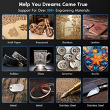 Longer RAY5 20W Laser Engraver Machine, Exclusive 3.5" Touch Screen for DIY, Cutting Tool for Metal Coloring, Acrylic, Wood, Glass, Leather. Laser Class 2 Longer