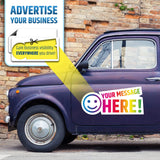 Premium Magnetic Car Signs - Will Never Fly Off Your Vehicle/Truck Door (Upgraded Magnets) - Customize The Magnetic Sheets to Advertise Your Business | Flexible & Lays Flat | 24” X 12” | 2 Pack HMmagnets