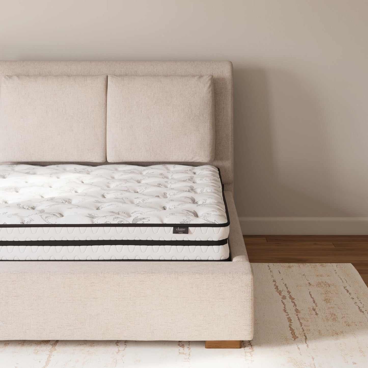 Signature Design by Ashley Full Size Chime 8 Inch Medium Firm Innerspring Mattress with Pressure Relief Quilt Foam