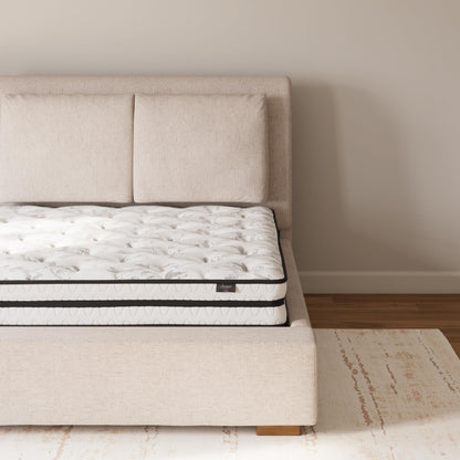 Signature Design by Ashley Twin Size Chime 8 Inch Medium Firm Innerspring Mattress with Pressure Relief Quilt Foam