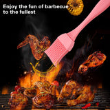 16 Pcs Silicone Basting Pastry Brush - Cooking Brush for Oil Sauce Butter Marinades, Food Brushes for BBQ Grill Kitchen Baking, Baster Brushes Baste Pastries Cakes Meat Desserts SEOMINSOO
