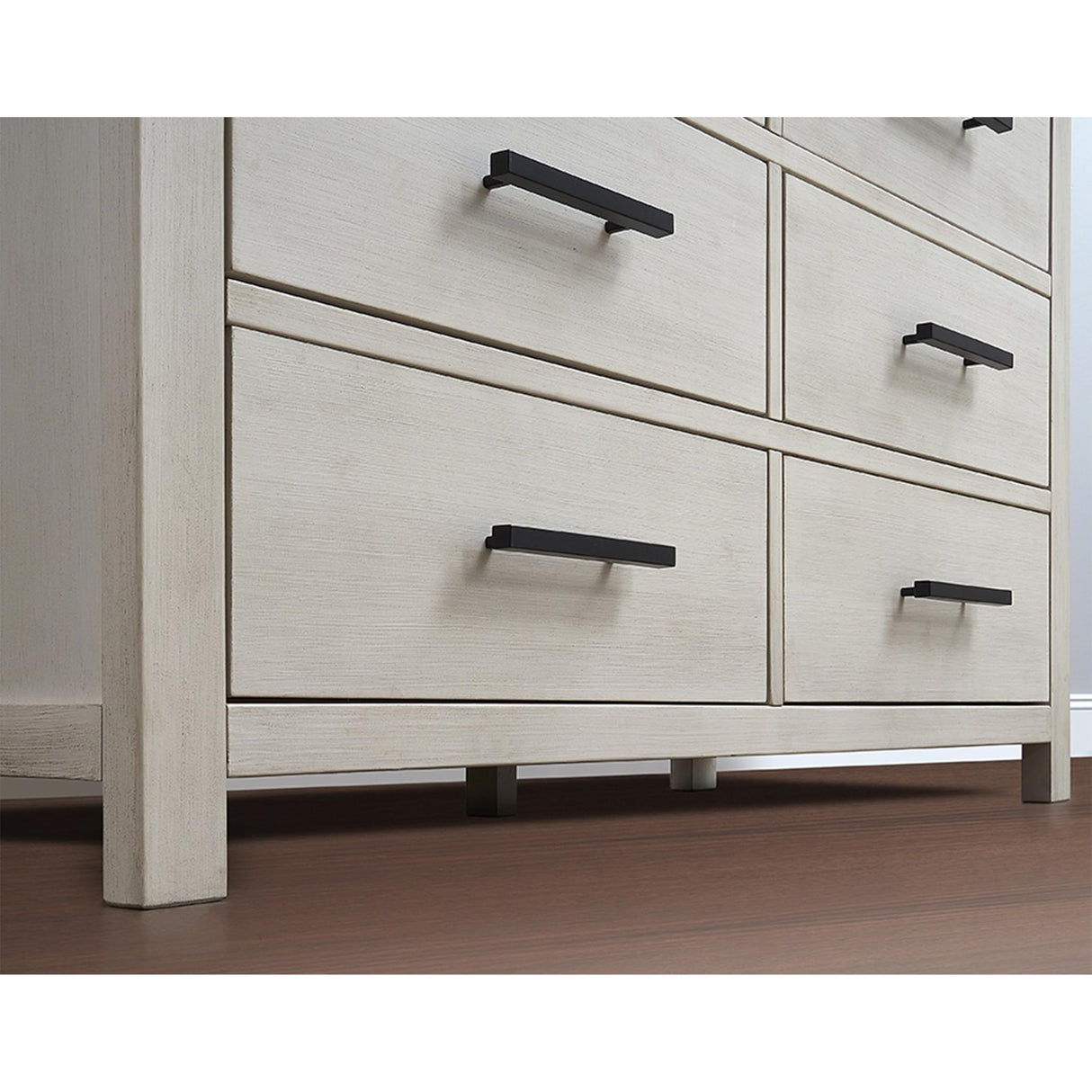 Sorelle Westley Double Dresser - 6 Drawer Solid Wood Nursery Dresser with Smooth Drawer Glides and Anti-Tip Kit, Convertible Changing Surface Ready, Brushed Ivory Sorelle