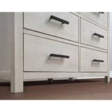 Sorelle Westley Double Dresser - 6 Drawer Solid Wood Nursery Dresser with Smooth Drawer Glides and Anti-Tip Kit, Convertible Changing Surface Ready, Brushed Ivory Sorelle