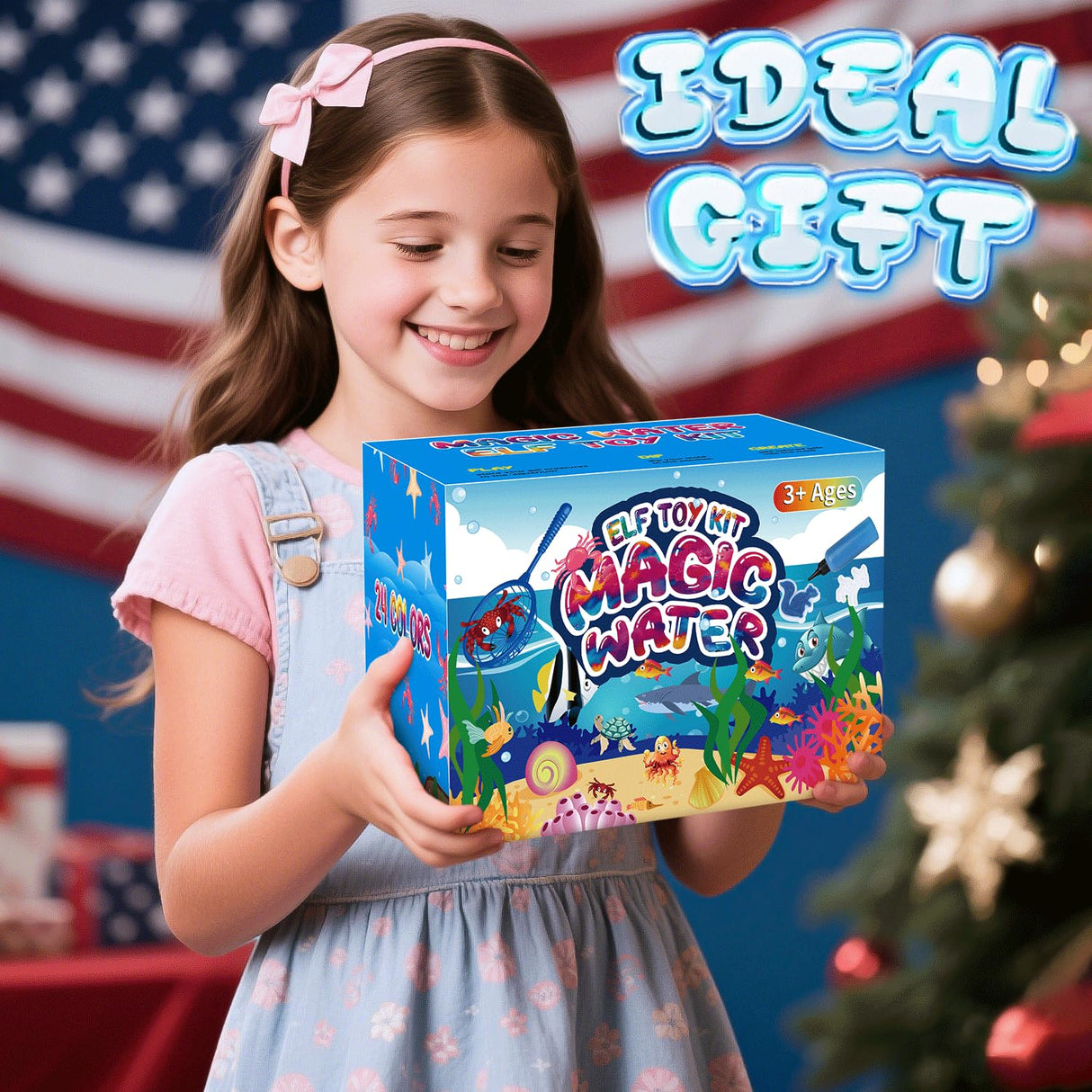 KAISASA Magic Water Elf Toy Kit, Aqua Fairy Water Gel Kit for Kids with 24 Magic Gels, Aqua Fairy kit with 24 Shape Molds, DIY Creative Art Crafts Kits, Birthday Gifts & Party for Girls and Boys KAISASA