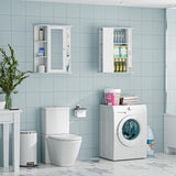 ZENY Bathroom Cabinet with Mirror Wall Mount Medicine Cabinet with 2 Tier Inner Adjustable Shelves Wooden Storage Cabinets Organizer ZENY