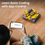 Sillbird Robot Building Kit with Remote Control STEM Gifts for Boys Age 8-13, Technic Coding Robotic Toys for Kids Birthday, Buildable 5in1 Models with 488 Pieces Sillbird